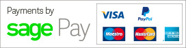 Payments by Sage Pay - VISA, Maestro, MasterCard, PayPal, American Express